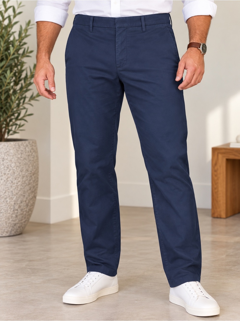Bonobos Monday Dress Pants Men’s 34x32 Navy Blue Stretch Slim Chino #1016